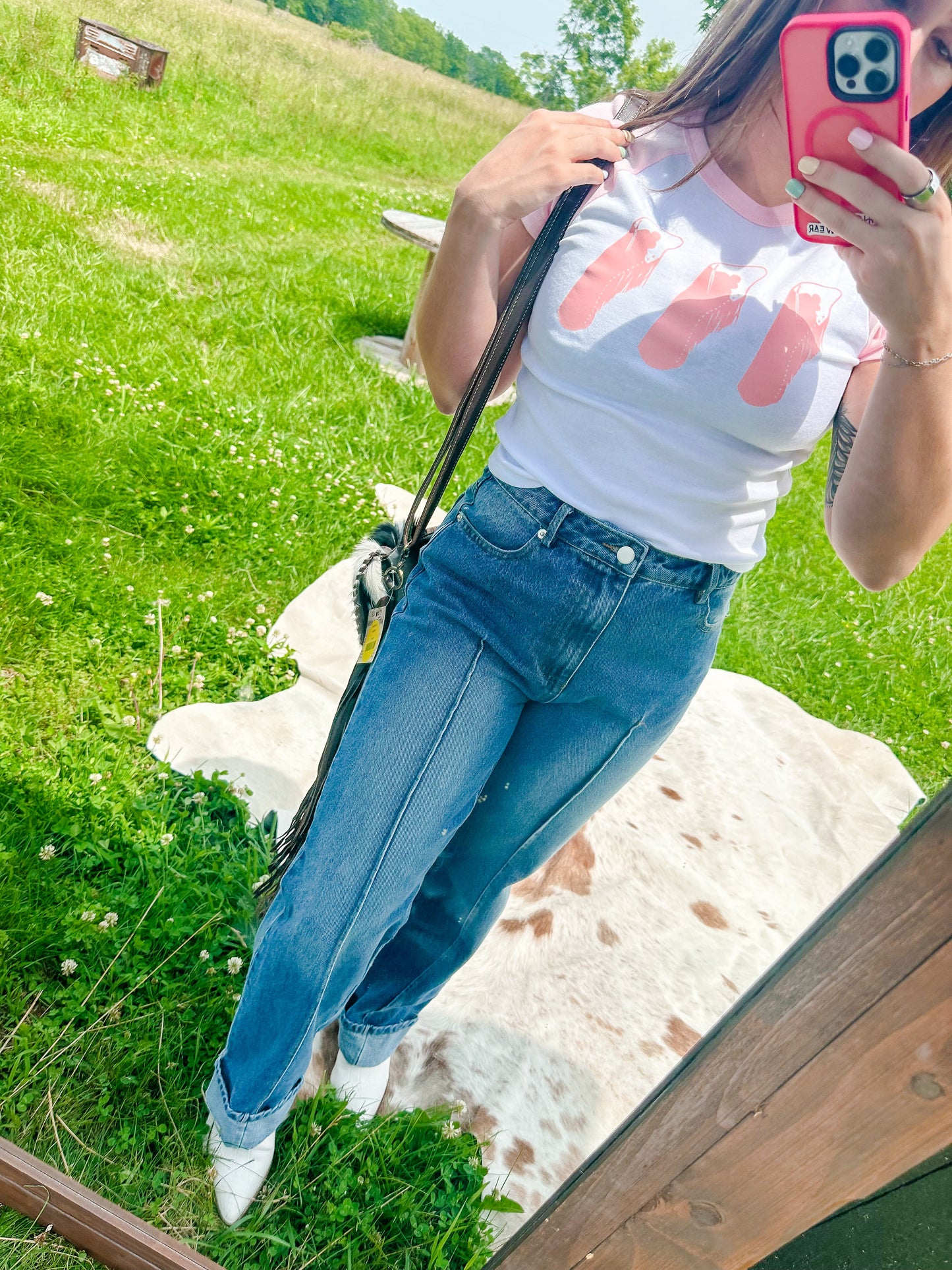Front Seam Boyfriend Jeans