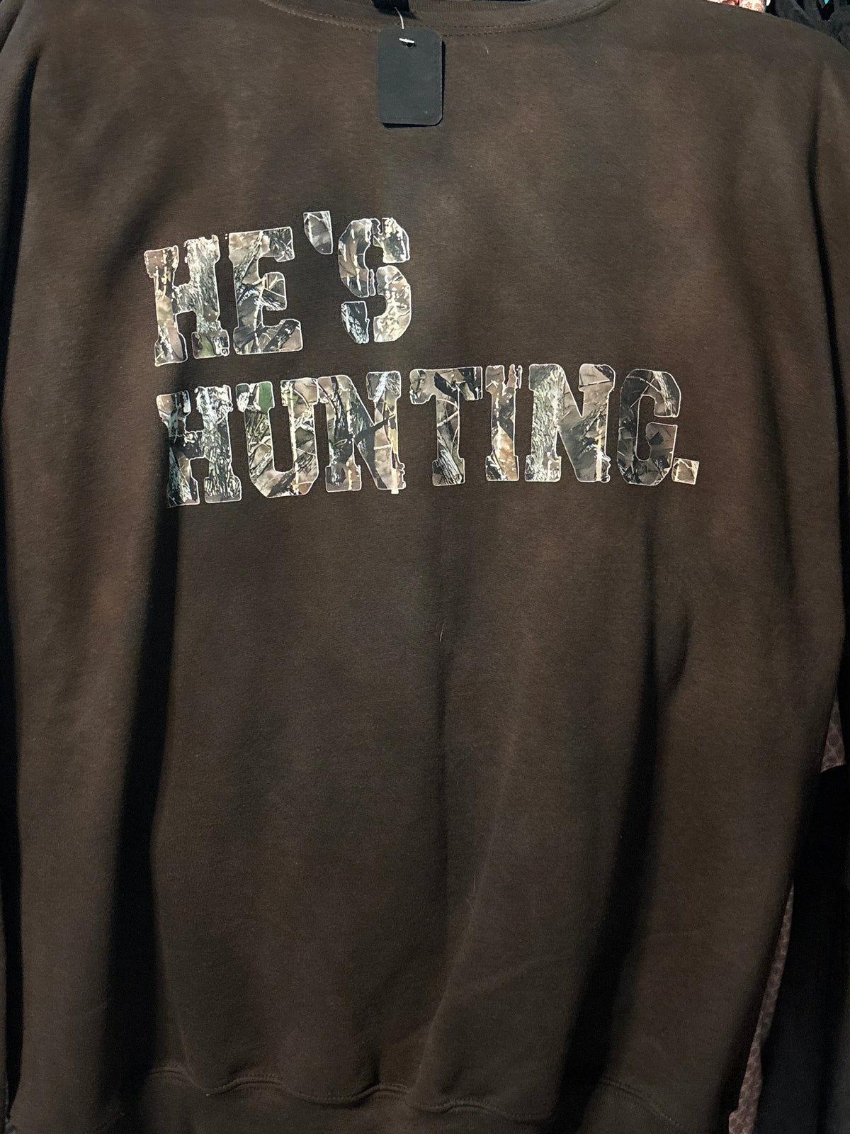 He's Hunting Crewneck