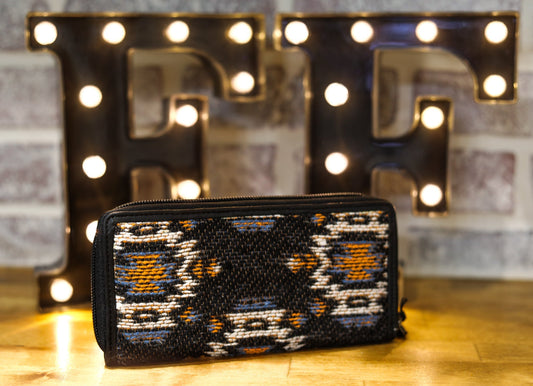 Myra Bag | Camo Blue Wallet
