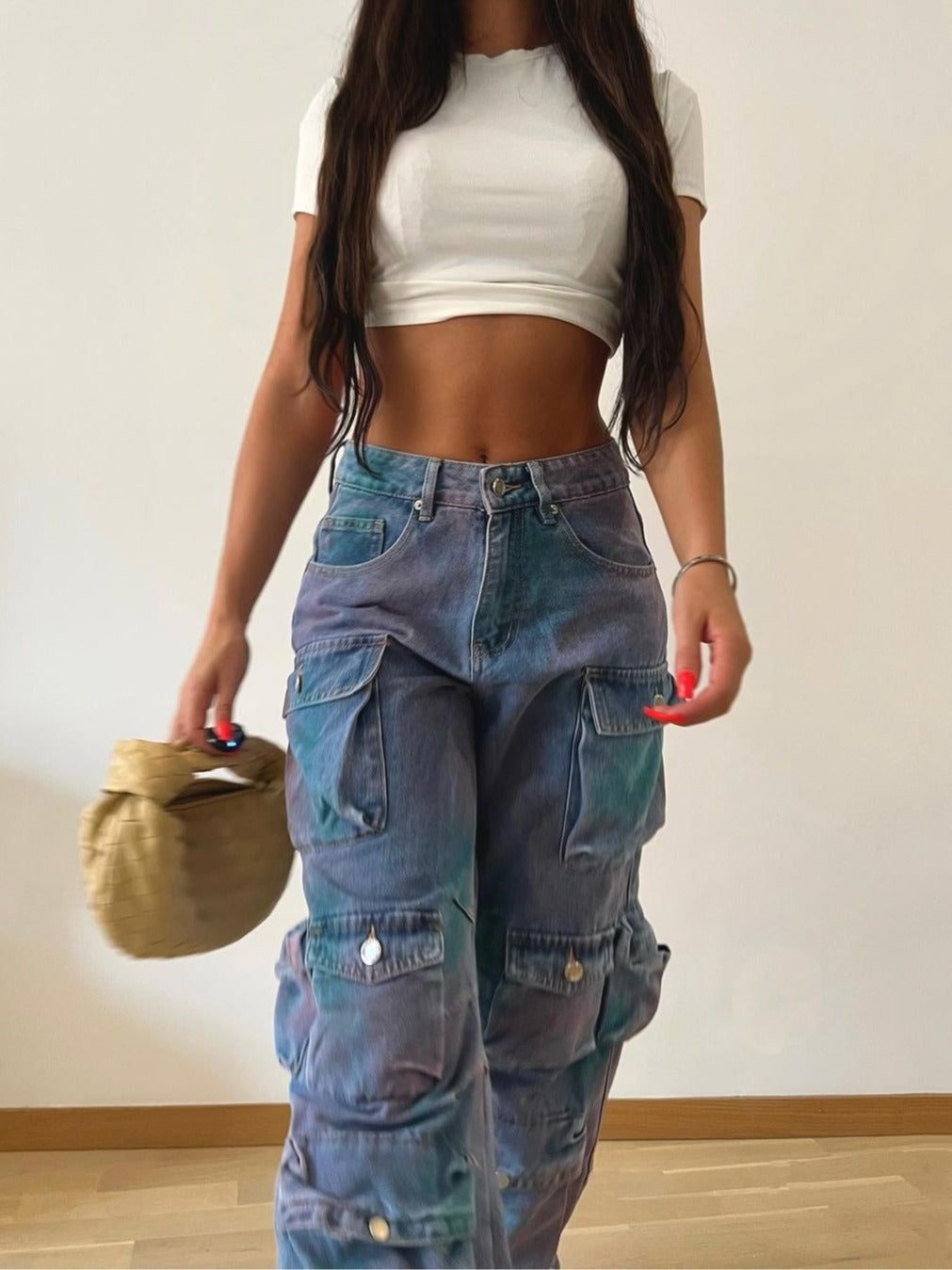 Low Waist Shady Blue Denim