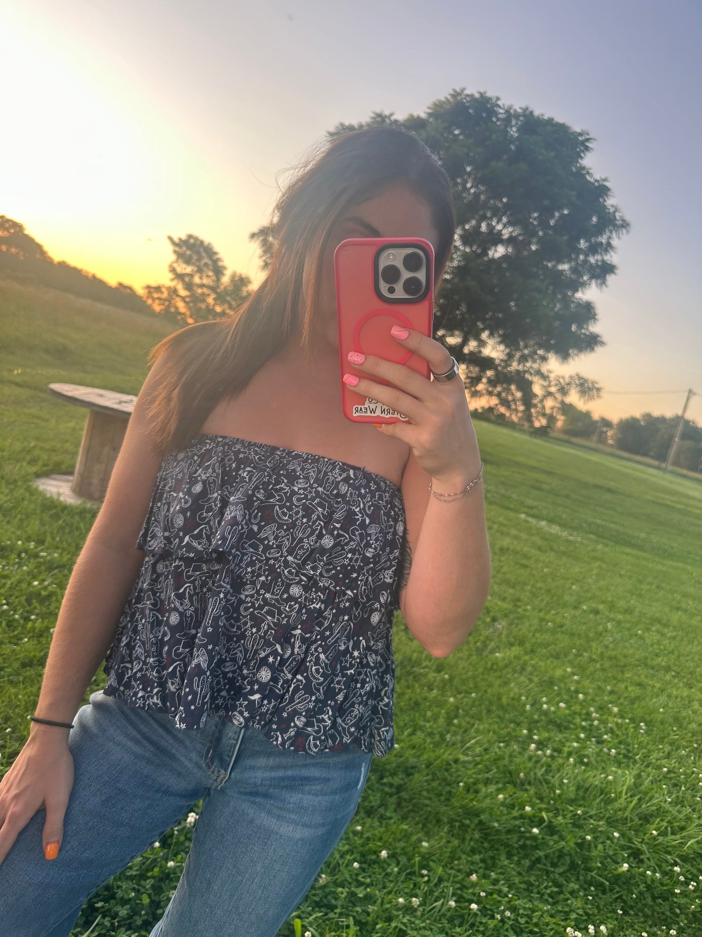 Cowgirl 4th of July Top