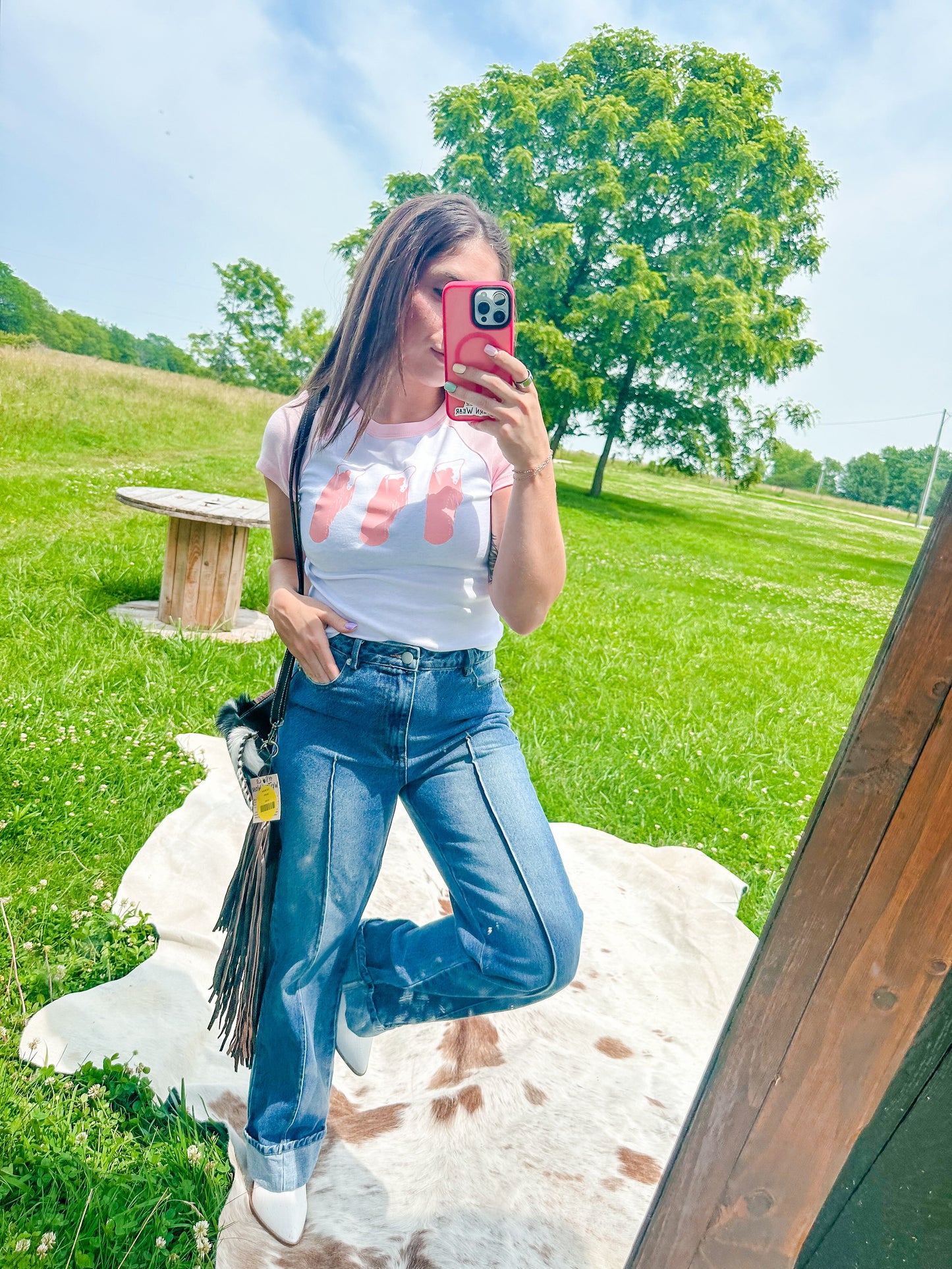 Front Seam Boyfriend Jeans
