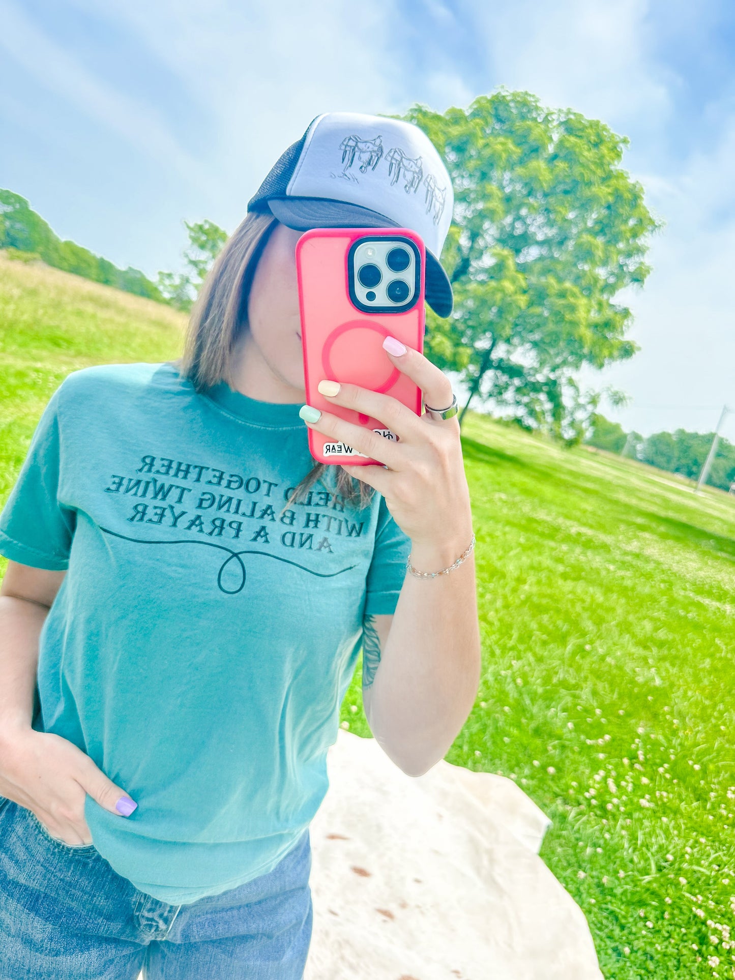 Held Together by Bailing Twine and a Prayer Tee