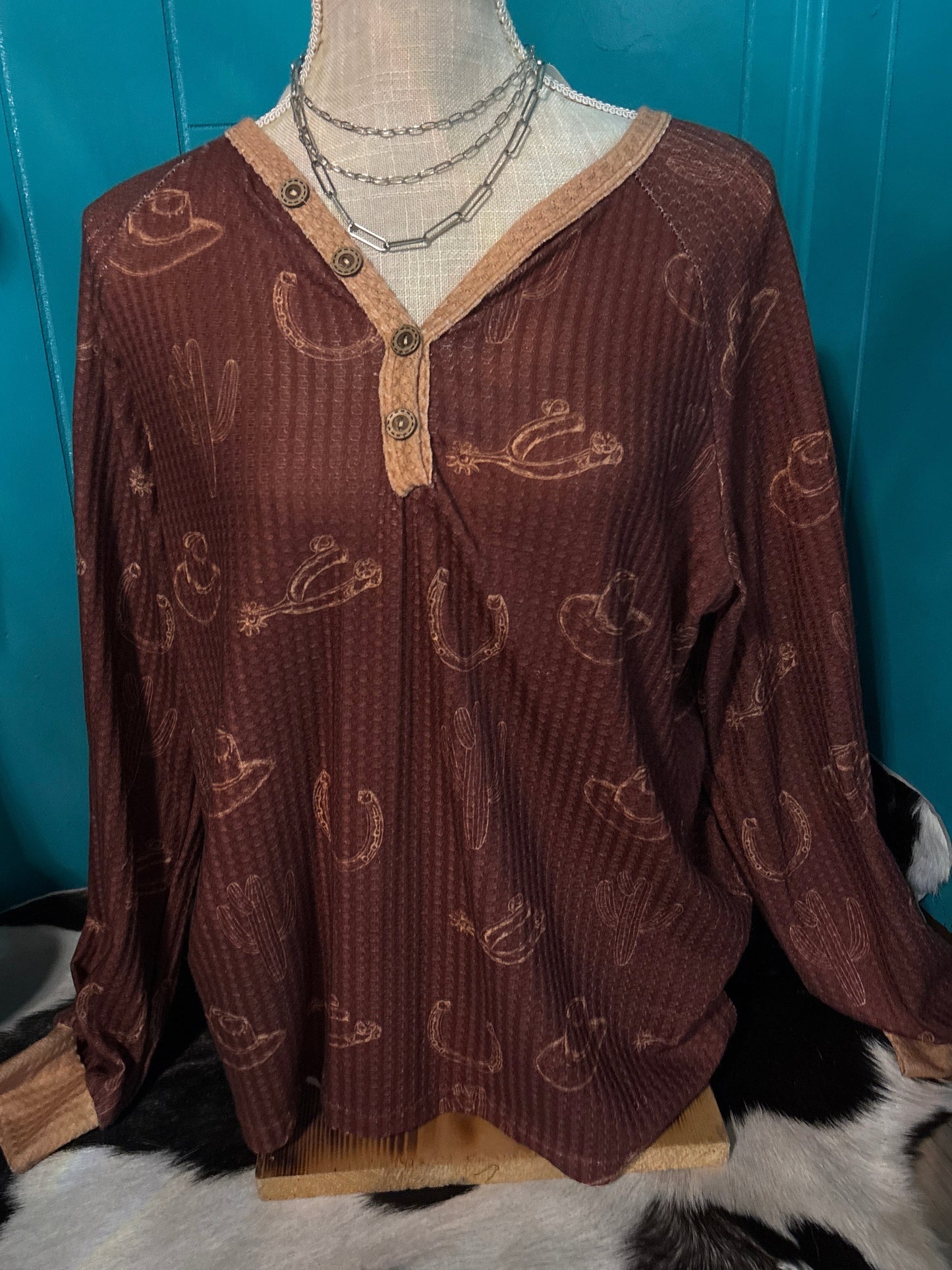 Weston Waffle Long Sleeve Top