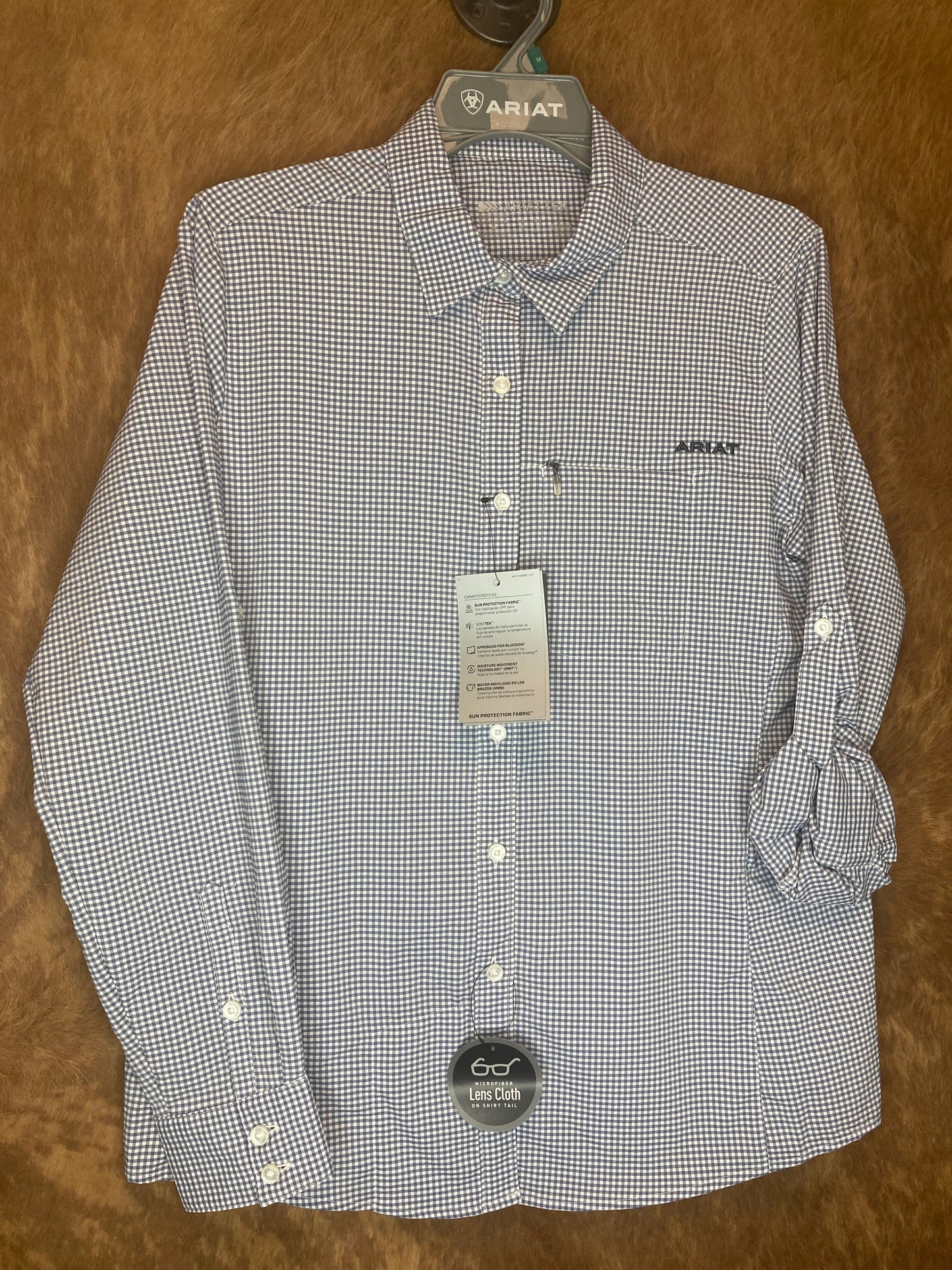 Venttek LS Shirt | Coastal Fjord Check Womens