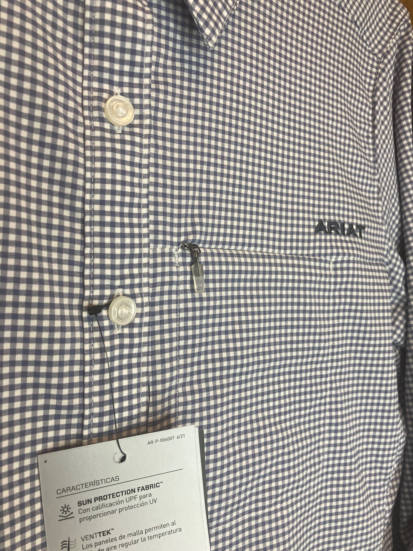 Venttek LS Shirt | Coastal Fjord Check Womens