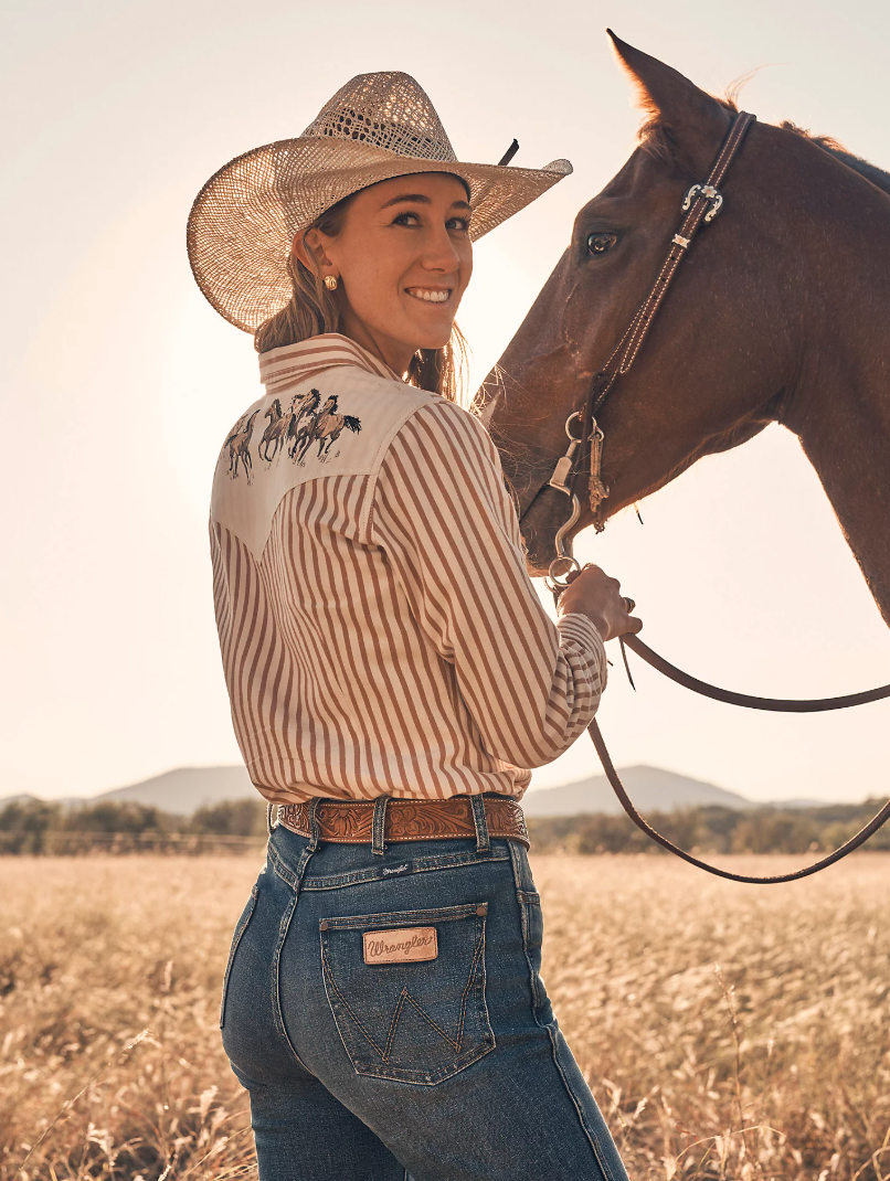Horse Yoke Western Snap Shirt
