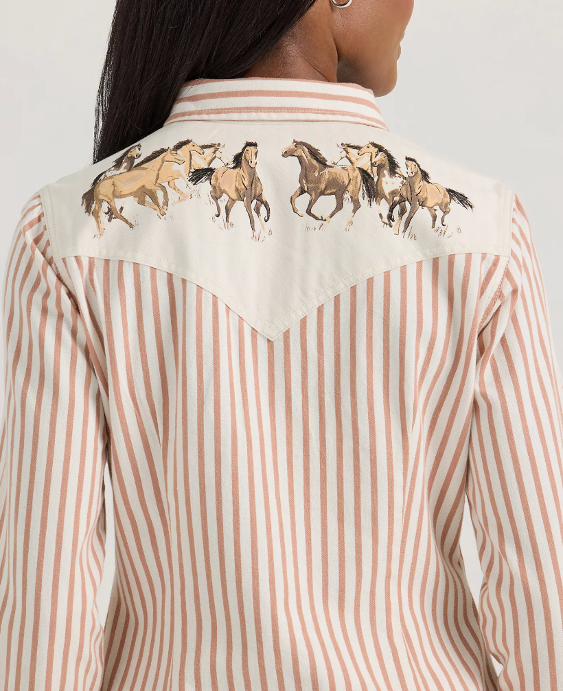 Horse Yoke Western Snap Shirt
