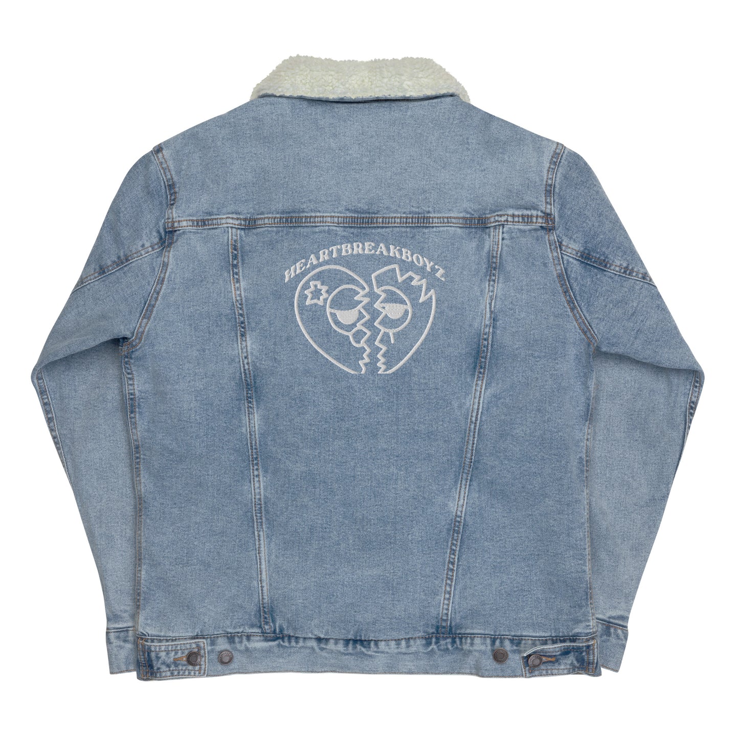 HBB Unisex denim sherpa jacket