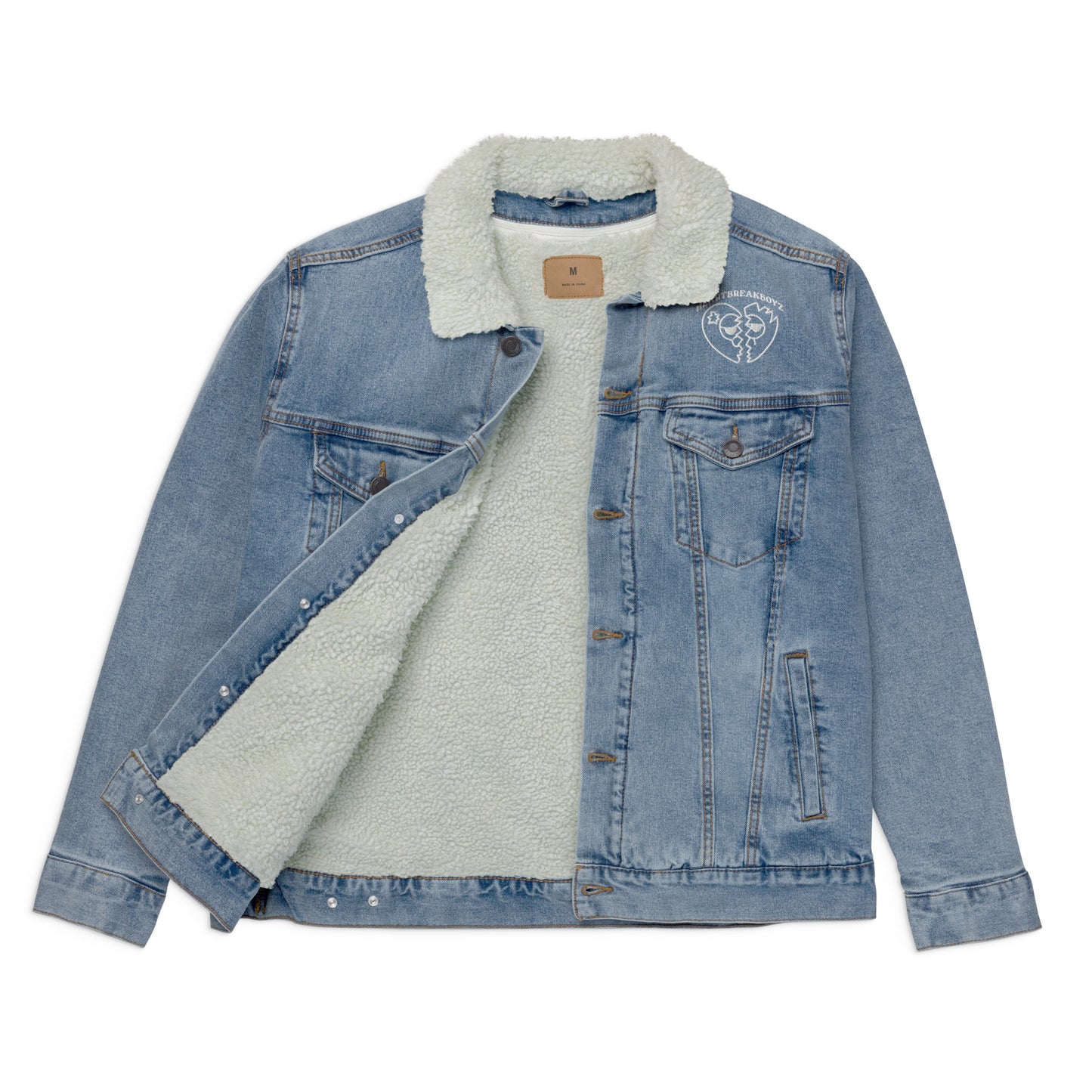 HBB Unisex denim sherpa jacket